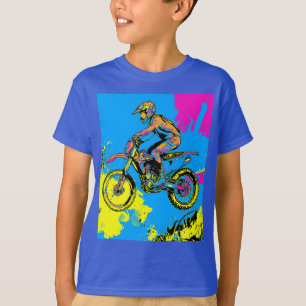 Camiseta Paint Splatter - Cavaleiro Motocross