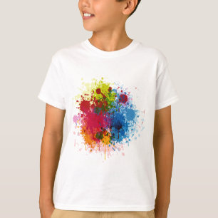 Camiseta Paint Splatter colorido