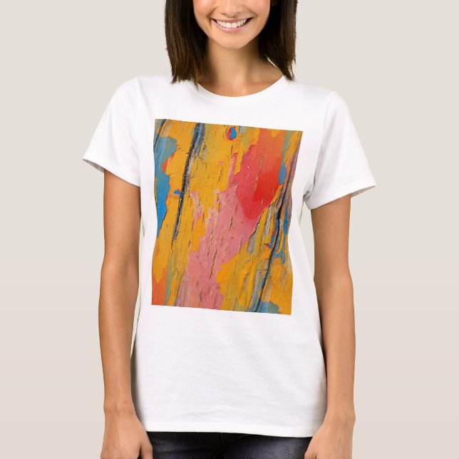 Camiseta Paint Splatter colorido (Frente)
