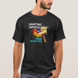 Camiseta Paint Splatter Dourado Pincel