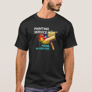 Camiseta Paint Splatter Dourado Pincel