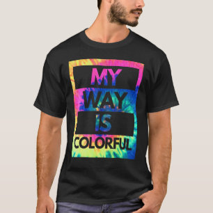 Camiseta Paint Splatter Hippie Colorida Tolerante à Liberda