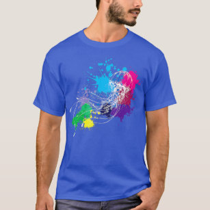 Camiseta Paint Splatter Jellyfish Abstract Art Paint Splatt