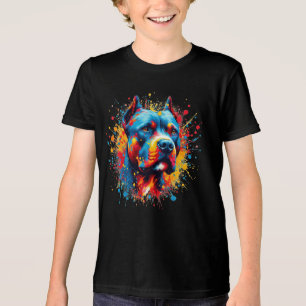 Camiseta Paint Splatter Pitbull