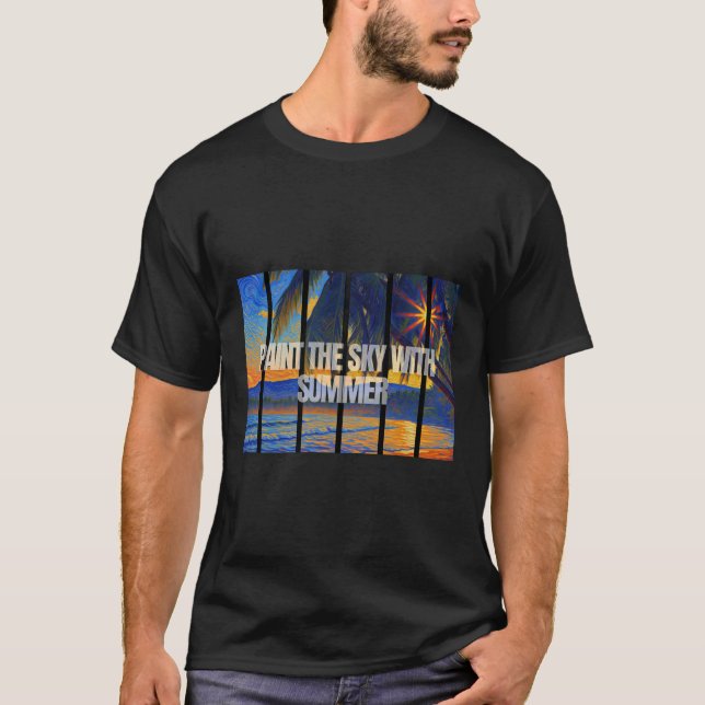 Camiseta Paint The Sky With Summer Impressionist (Frente)