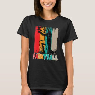 Camiseta Paintba - Colores Coloridas do Jogador de Paintbal