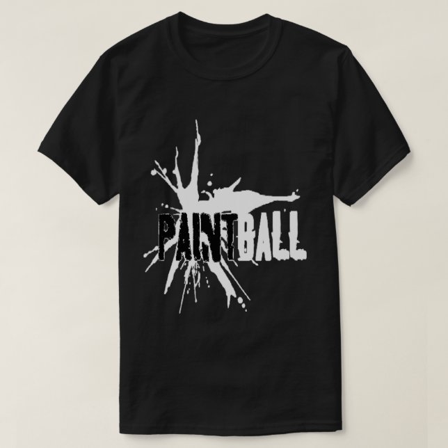 Camiseta Paintball BlackWhite (Frente do Design)