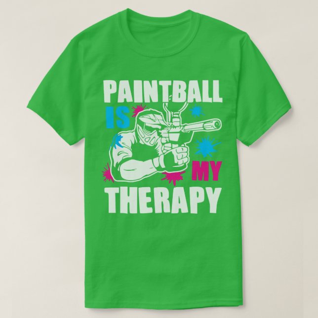 Camiseta Paintball é a minha terapia. (Frente do Design)