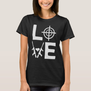 Camiseta Paintball Love Woodsball Pintballer Paint Gun