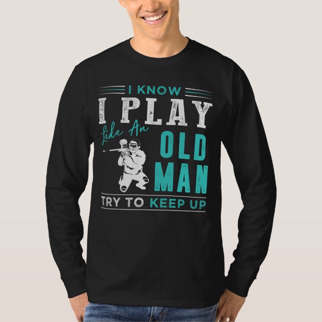 Camiseta Paintball Maverick, sentado: Continue com o meu Hi (Frente)