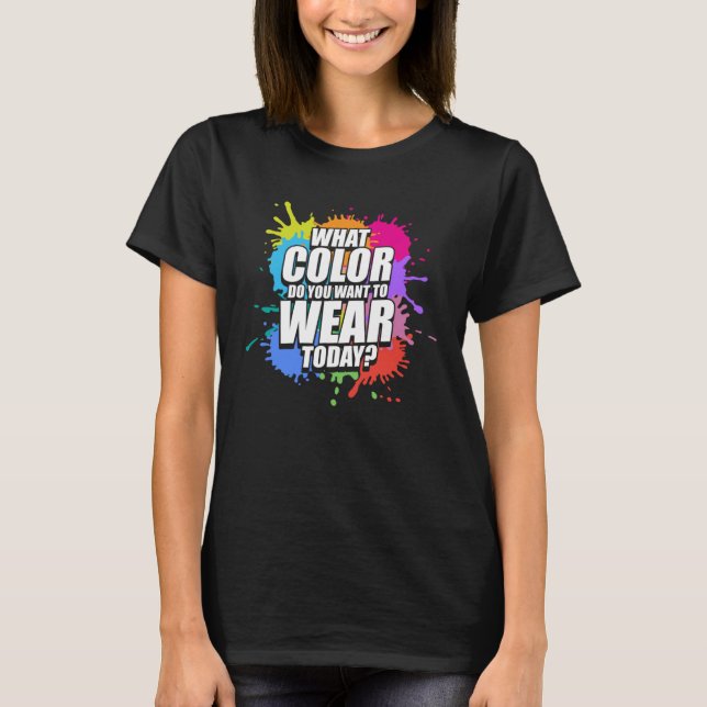 Camiseta Paintball Paintballer Qual Cor Você Quer Que Nós (Frente)