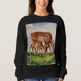 Camiseta Painted Deer Mom and Baby