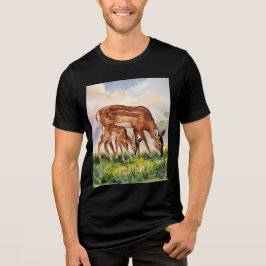Camiseta Painted Deer Mom and Baby