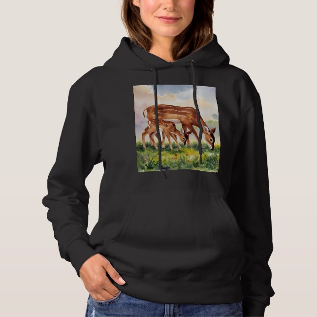 Camiseta Painted Deer Mom and Baby (Frente)