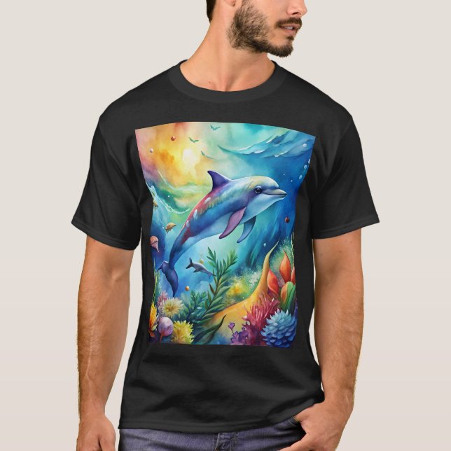 Camiseta Painted Dolphin (Frente)
