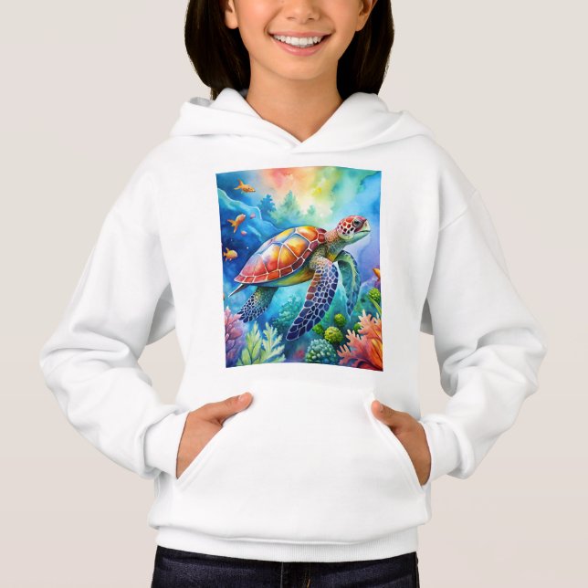 Camiseta Painted Sea Turtle  (Frente)