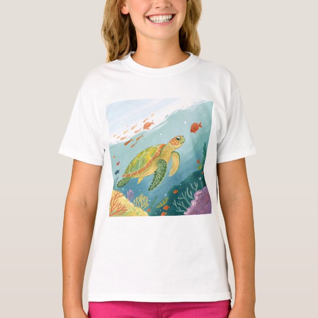 Camiseta Painting Turtle (Frente)