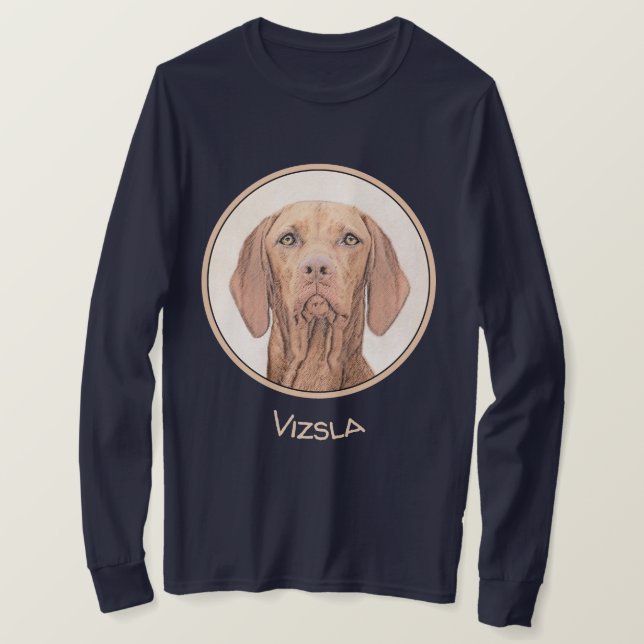 Camiseta Painting Vizsla - Arte de Cachorro Original (Frente do Design)