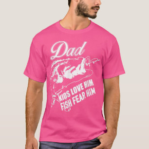 Camiseta Pais Adoram Peixes O Temem Pai De Pesca