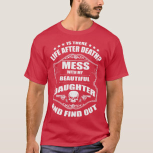 Camiseta Pais Advertem Não Mãos Com Minha Linda Filha