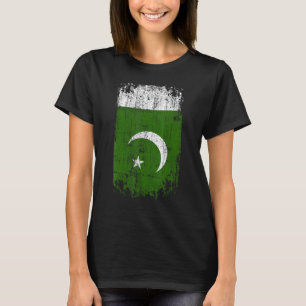 Camiseta País Bandeira Souvenir Grunge Flag Paquistão