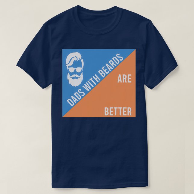 Camiseta Pais com barba são melhores 4 1 (Frente do Design)