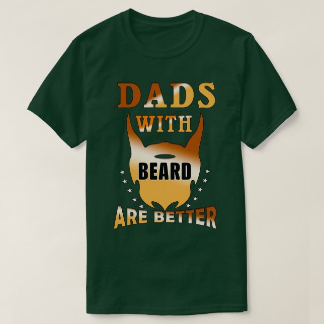 Camiseta Pais com barba são melhores 8 (Frente do Design)