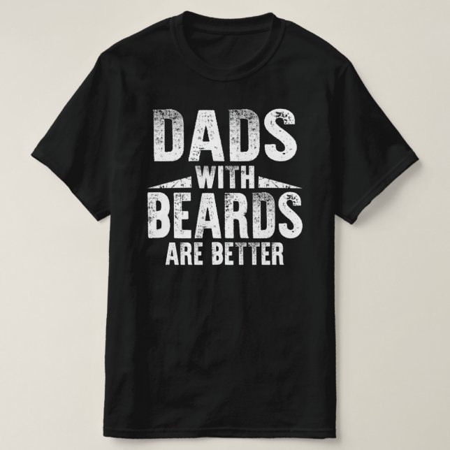 Camiseta pais com barbas são melhores (Frente do Design)