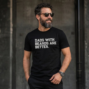 Camiseta Pais Com Barbas São Melhores Citação Engraçada