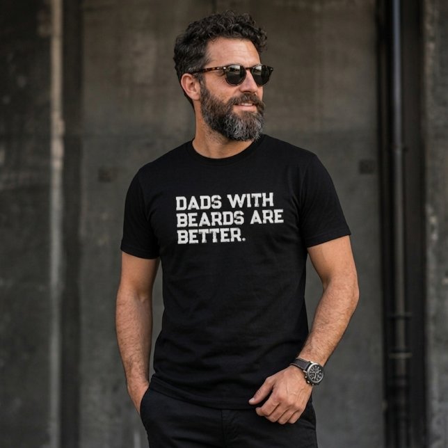 Camiseta Pais Com Barbas São Melhores Citação Engraçada (Criador carregado)