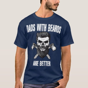 Camiseta Pais Com Barbas São Pais Melhores Presentes Para O