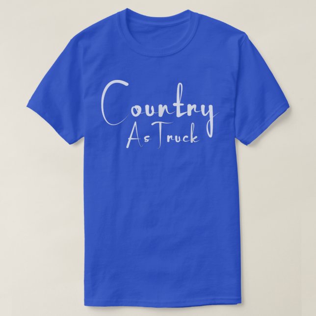 Camiseta País como Caminhão (Frente do Design)