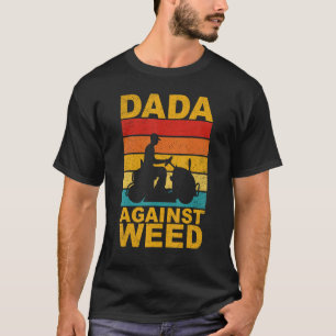 Camiseta Pais Contra a Maconha Jardinagem Cortar a Grama C
