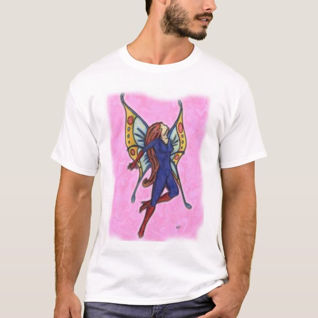 Camiseta País das fadas azul (Frente)