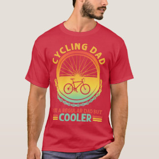 Camiseta Pais de Aniversário da Bicicleta de Montanha Pai d