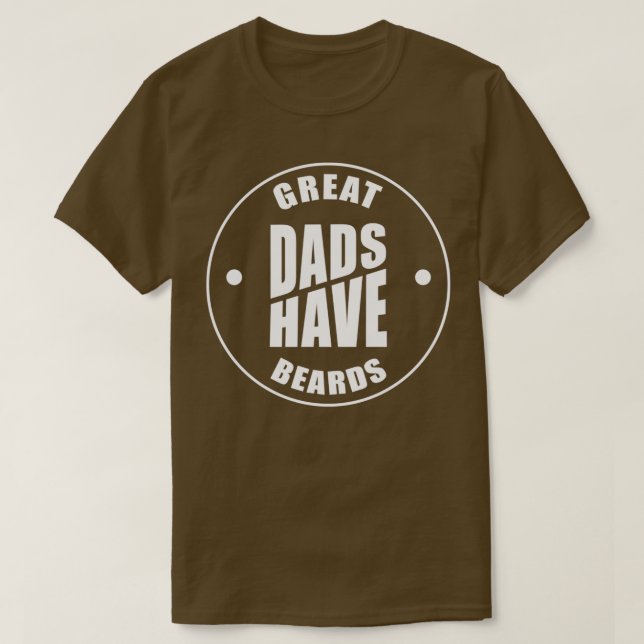 Camiseta Pais De excelente Têm Barbas Placa Engraçada Pai G (Frente do Design)