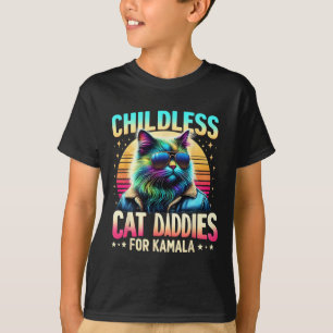 Camiseta Pais De Gato Sem Fios Kamala Para Gato Negro Kamal