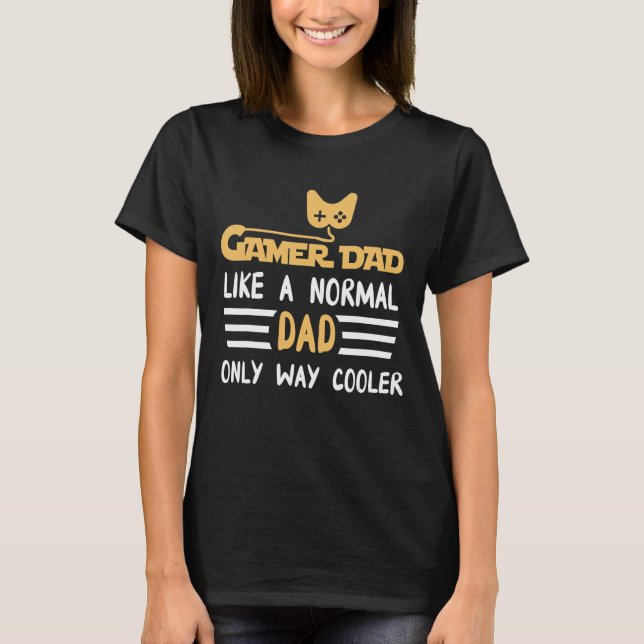 Camiseta Pais de jogadores de vídeo sorridentes Crianças do (Frente)