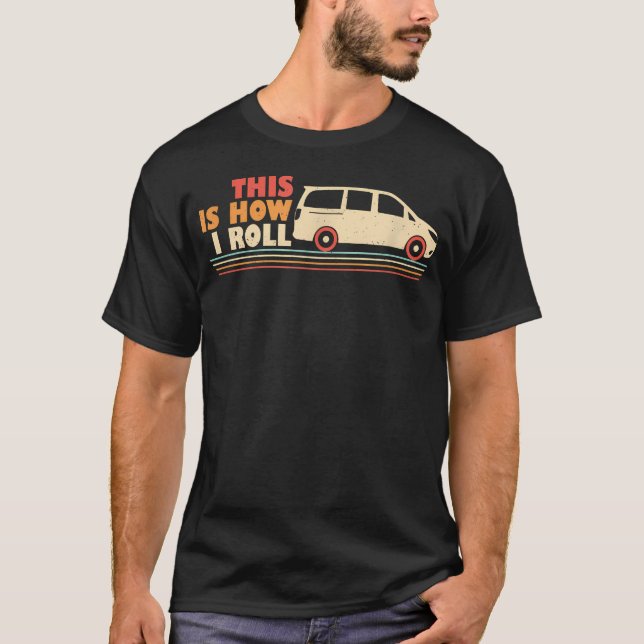 Camiseta Pais de Minivan Piada Engraçada Pai Dirige Minivan (Frente)