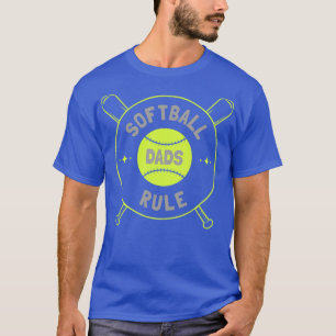 Camiseta Pais de Softball Mens Regra Fastpitch Pai Novelty