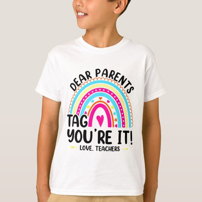 Camiseta Pais dizem que você ama professores Engraçados Pro (Frente)