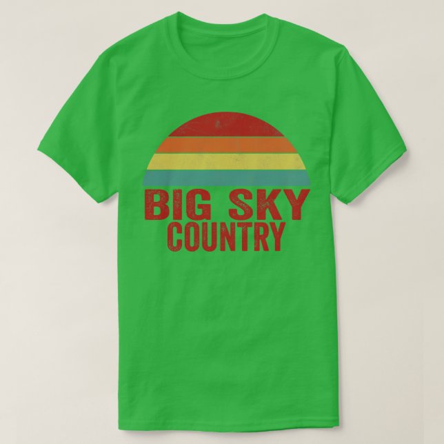 Camiseta País do Big Sky (Frente do Design)