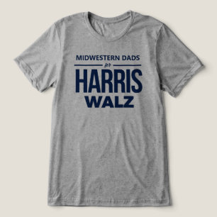 Camiseta Pais do meio-oeste para Harris Walz
