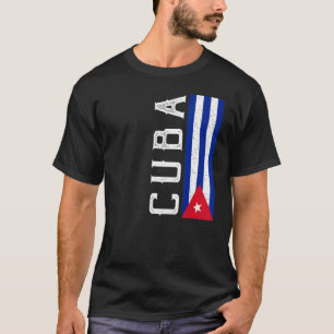 Camiseta País do Orgulho do Patrimônio Cuba apoia Bandeira 