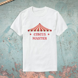 Camiseta Pais do Partido Tema de Aniversário do Circo Mestr