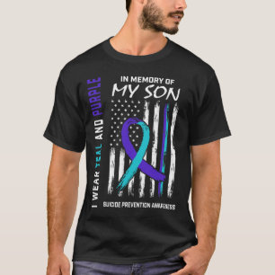 Camiseta Pais Em Memória De Sensibilização Para O Suicídio