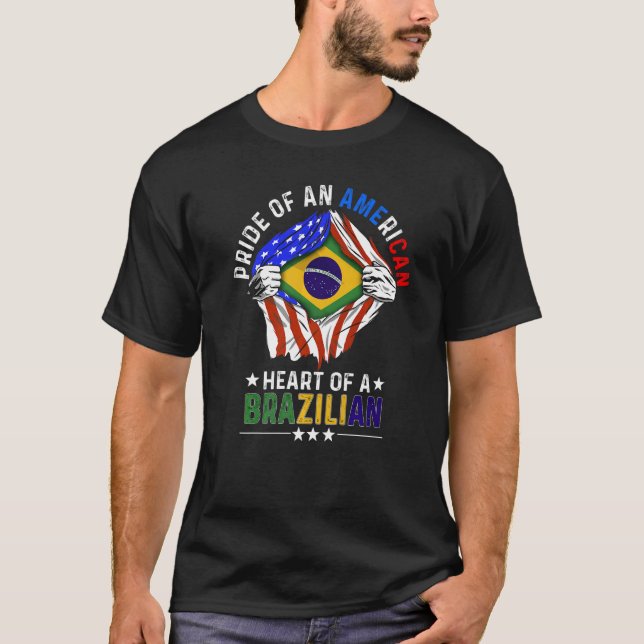 Camiseta País Estrangeiro B do Orgulho Americano B (Frente)