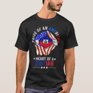 Camiseta País Estrangeiro Hai do Orgulho Americano do Haiti