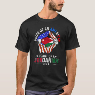 Camiseta País Estrangeiro J do Orgulho Americano Jordaniano