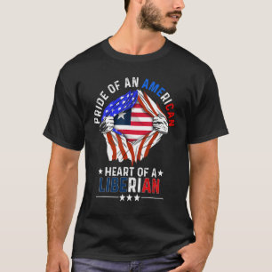 Camiseta País Estrangeiro Li do Orgulho Liberiano Americano